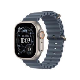 Smartwatch Watch Ultra 3 GPS + Cellular 49mm Natural Titanium Case with Anchor Blue Ocean Band