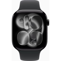 Smartwatch Watch Series 11 GPS 46mm Jet Black Aluminium Case with Black Sport Band - S/M