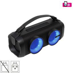 Boxa portabila Boombox, rezistent la apa Bluetooth 2 x 16 W 2200 mAh Negru