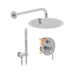 REA-P8007 - Set de duș LUNGO cu baterie încastrată, crom lucios