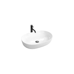REA-U0024 - Lavoar CLEO pentru blat 41 x 60,5 cm, ceramică, alb lucios
