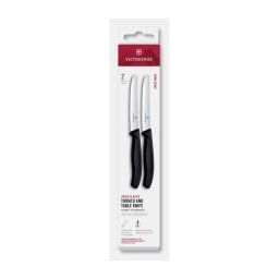 Victorinox - Set de cuțite pentru legume SWISS CLASSIC, 11 cm, 2 buc., negru
