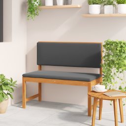 Banca de gradina Gossi cu perne 100x50x91 cm lemn solid de acacia