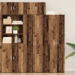 Cabinet de depozitare Gossi lemn vechi 70x42.5x225 cm lemn prelucrat
