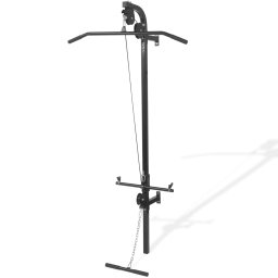 Gossi aparat sala de fitness domiciliu, montare pe perete, 2 scripeti