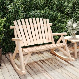 Gossi banca balansoar cu 2 locuri, 123x96x102 cm, lemn masiv molid