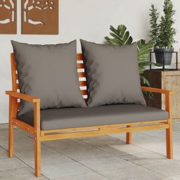 Gossi bancheta de gradina cu perna, 120 cm, lemn masiv de acacia