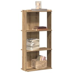Gossi biblioteca 3 etaje stejar artizanal 60x30x120 cm lemn prelucrat