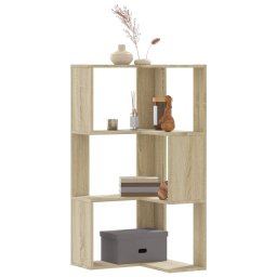 Gossi biblioteca 3 niveluri stejar sonoma 50x50x102 cm lemn prelucrat