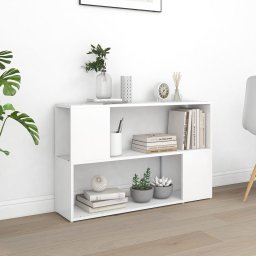 Gossi biblioteca, alb, 100x24x63 cm, pal