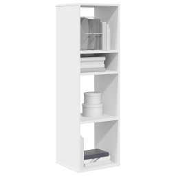 Gossi biblioteca, alb, 34x31x112 cm, lemn prelucrat