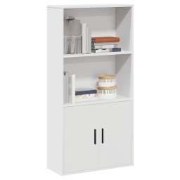 Gossi biblioteca, alb, 60x24x120 cm, lemn prelucrat