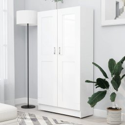 Gossi biblioteca, alb, 82,5 x 30,5 x 150 cm, lemn prelucrat