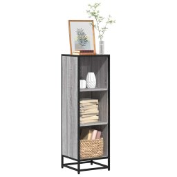 Gossi biblioteca, gri sonoma, 33,5x33x107,5 cm, lemn prelucrat