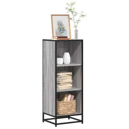 Gossi biblioteca, gri sonoma, 40x35x107,5 cm, lemn prelucrat