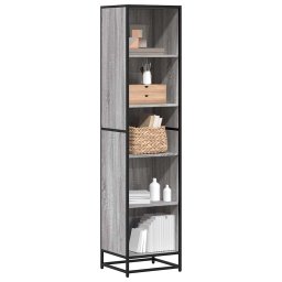 Gossi biblioteca, gri sonoma, 40x35x170,5 cm, lemn prelucrat