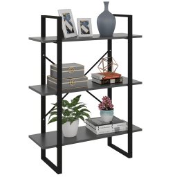 Gossi biblioteca, gri, 80x30x105 cm, pal