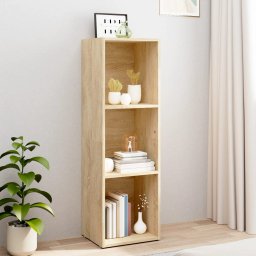 Gossi biblioteca/comoda tv, stejar sonoma, 36 x 30 x 114 cm, pal