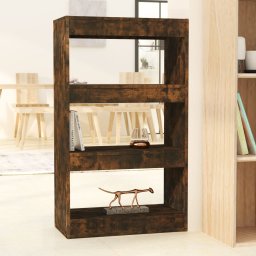 Gossi biblioteca/separator camera, stejar fumuriu, 60x30x103 cm pal