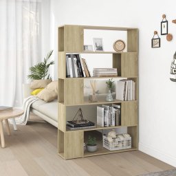 Gossi biblioteca/separator camera, stejar sonoma, 100x24x155 cm pal