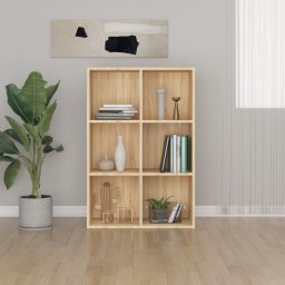 Gossi biblioteca/servanta, stejar sonoma, 66x30x98 cm, pal