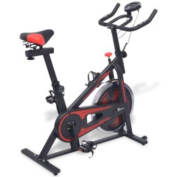 Gossi bicicleta antrenament fitness, cu senzor puls, negru si rosu