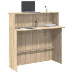 Gossi birou de receptie stejar sonoma 100x50x103,5 cm lemn prelucrat