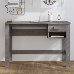 Gossi birou „hamar”, gri deschis, 110x40x75 cm, lemn masiv de pin