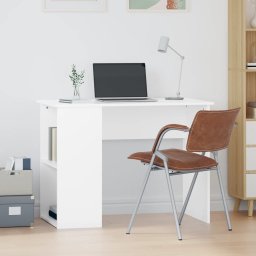 Gossi birou, alb, 100x55x75 cm, lemn prelucrat