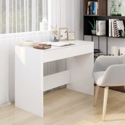 Gossi birou, alb, 101x50x76,5 cm, lemn prelucrat