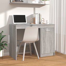 Gossi birou, gri sonoma, 100x50x76 cm, lemn prelucrat