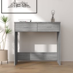 Gossi birou, gri sonoma, 80x40x75 cm, lemn prelucrat