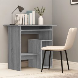 Gossi birou, gri sonoma, 80x45x74 cm, lemn prelucrat