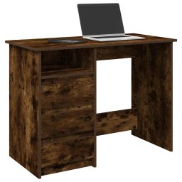 Gossi birou, stejar afumat, 102x50x75 cm, lemn compozit