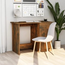 Gossi birou, stejar fumuriu, 100x50x76 cm, lemn prelucrat