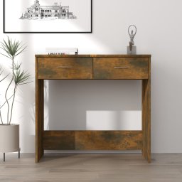 Gossi birou, stejar fumuriu, 80x40x75 cm, lemn prelucrat