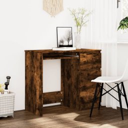 Gossi birou, stejar fumuriu, 90x45x76 cm, lemn prelucrat