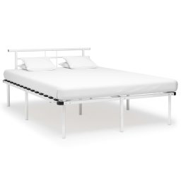 Gossi cadru de pat, alb, 140 x 200 cm, metal