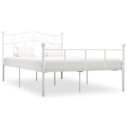 Gossi cadru de pat, alb, 140 x 200 cm, metal