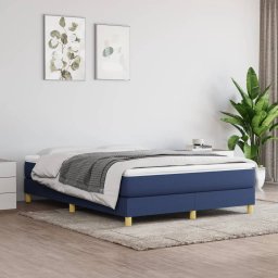 Gossi cadru de pat, albastru, 140 x 200 cm, material textil