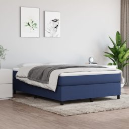Gossi cadru de pat, albastru, 140 x 200 cm, material textil