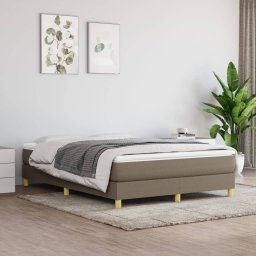 Gossi cadru de pat, gri taupe, 140 x 200 cm, material textil
