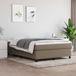 Gossi cadru de pat, gri taupe, 140 x 200 cm, material textil