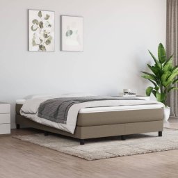 Gossi cadru de pat, gri taupe, 140 x 200 cm, material textil