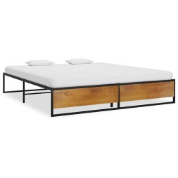 Gossi cadru de pat, negru, 140 x 200 cm, metal