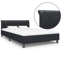 Gossi cadru de pat, negru, 140 x 200 cm, piele ecologica