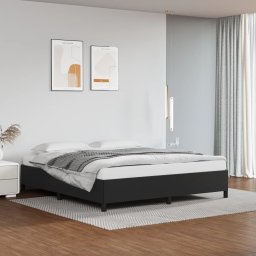 Gossi cadru de pat, negru, 160x200 cm, piele ecologica