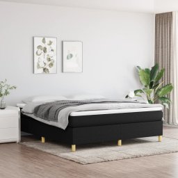Gossi cadru de pat, negru, 180 x 200 cm, material textil