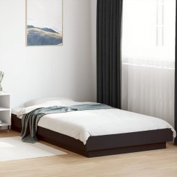Gossi cadru de pat, negru, 75x190 cm, lemn prelucrat