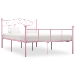Gossi cadru de pat, roz, 140 x 200 cm, metal